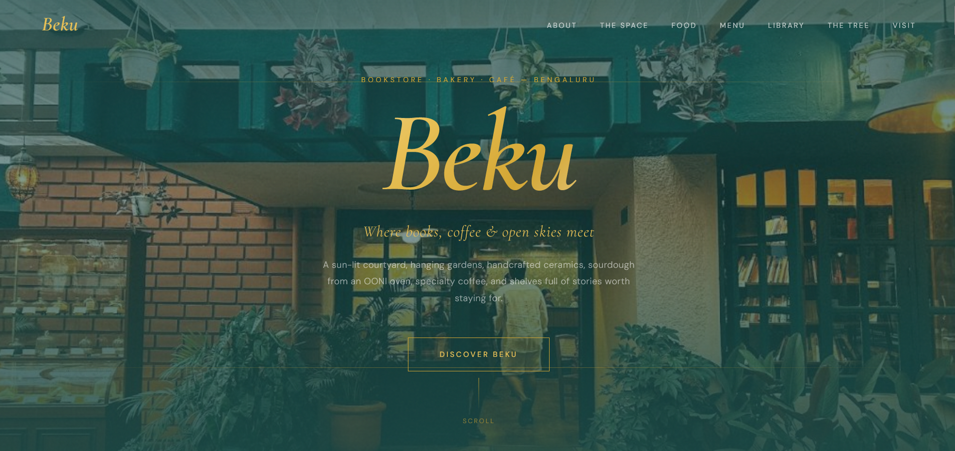 Beku Cafe Website Preview