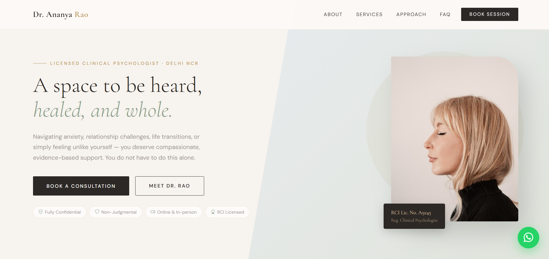 Therapy Website Preview