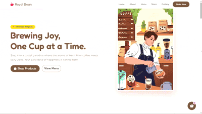 Cafe Sample Website